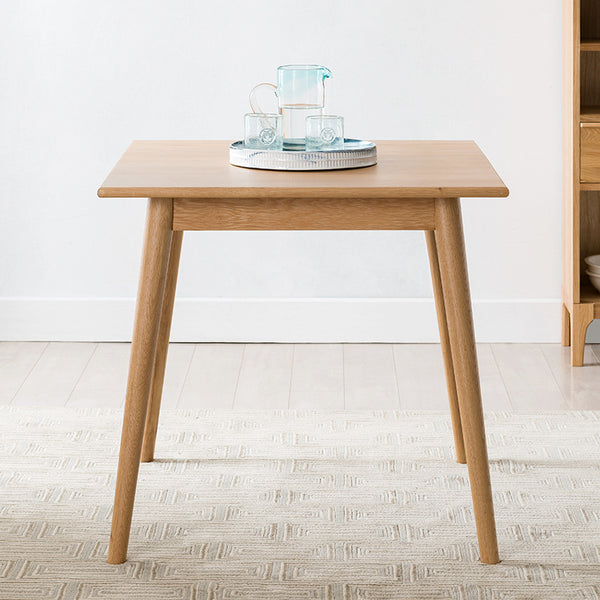 北歐餐桌椅組合咖啡桌小戶型日式橡木餐桌現代簡約純實木方形餐桌 - luxhkhome