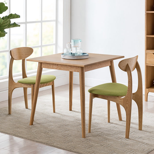 北歐餐桌椅組合咖啡桌小戶型日式橡木餐桌現代簡約純實木方形餐桌 - luxhkhome