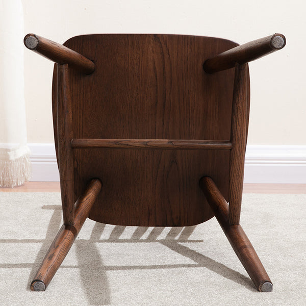 北歐創意實木餐椅白橡木溫莎椅現代家用椅子咖啡椅日式洽談休閒椅 - luxhkhome