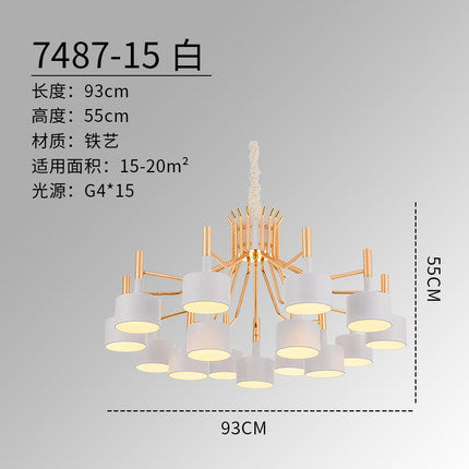 北歐吊燈簡約臥室餐廳客廳燈創意個性設計師風格工業風後現代燈具 - luxhkhome