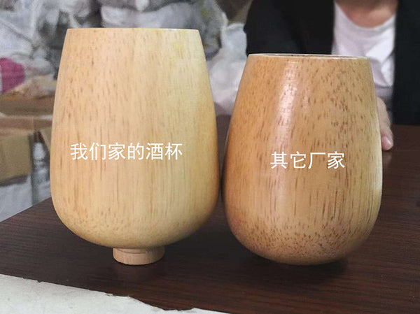 單頭原木簡約創意可愛藝術復古懷舊愛迪生燈泡吊燈 木頭酒杯吊燈 (單頭純木吊燈（不含燈泡）) - luxhkhome