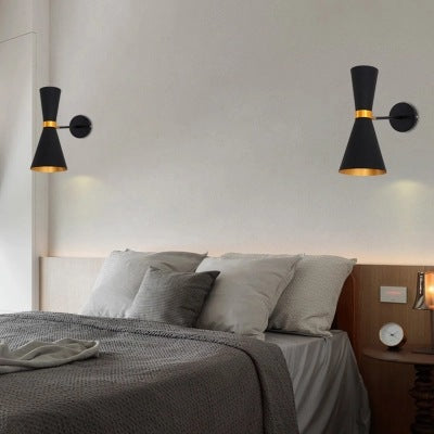 北歐單頭燈具LED壁燈創意酒店客廳牆壁燈飾簡約工業風臥室床頭燈 - luxhkhome