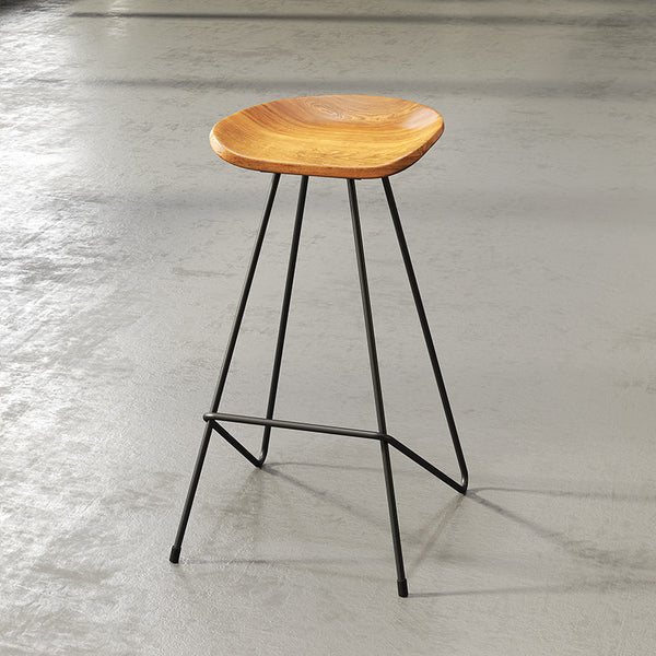 吧檯椅實木現代簡約北歐鐵藝創意吧台凳歐式高腳酒吧吧台桌椅組合 - luxhkhome