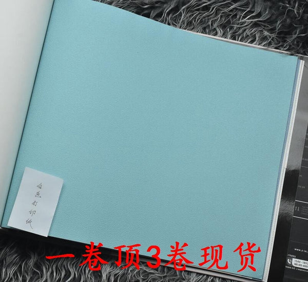 韓國壁紙 LG進口大卷 北歐簡約湖藍純色漸近豎條紋牆紙 現貨 - luxhkhome