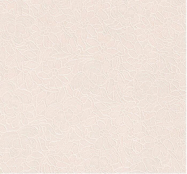 韓國壁紙 進口木纖維大卷 奶灰白粉色蕾絲暗花灑金臥室床頭背景 - luxhkhome