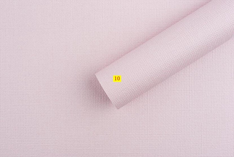 韓國壁紙 進口大卷純紙 純色粉色水粉色布紋亞麻紋理469 - luxhkhome