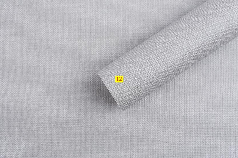 韓國壁紙 進口大卷純紙 純色大氣灰淡灰色布紋亞麻紋理469 - luxhkhome