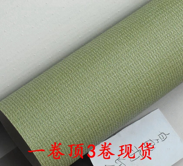韓國壁紙 LG可擦洗 韓式日式榻榻米純色暖灰色綠色亞麻布紋 現貨 - luxhkhome