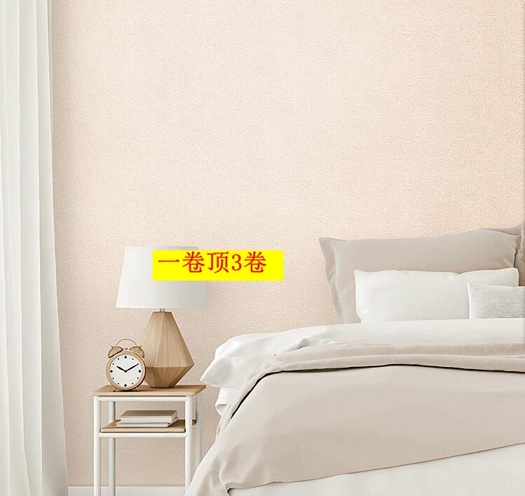 韓國壁紙 進口木纖維大卷 奶灰白粉色蕾絲暗花灑金臥室床頭背景 - luxhkhome