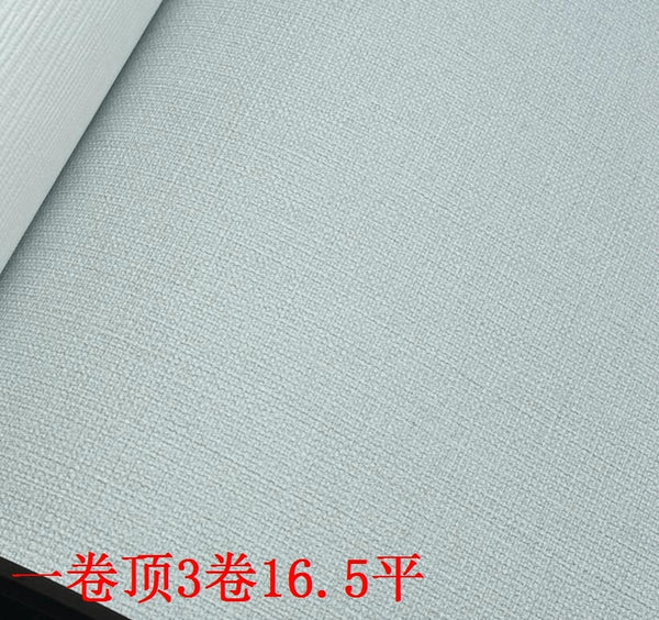 韓國壁紙 LG進口純紙 純色藍色灰色白色亞麻布紋榻榻米469 - luxhkhome
