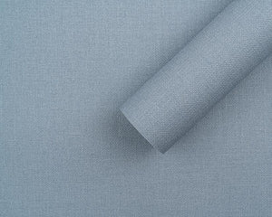 韓國壁紙 LG進口大卷可擦洗 北歐純色灰藍色布紋亞麻榻榻米紋43 - luxhkhome