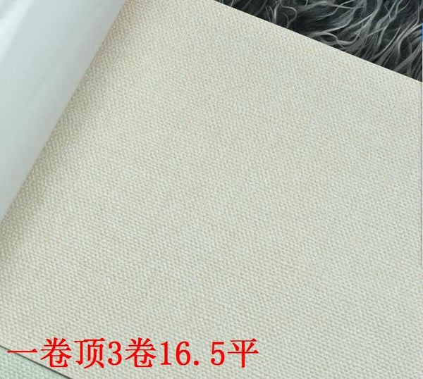 韓國壁紙 進口純紙木纖維大卷 北歐純色灰色白色深灰黑布紋521 - luxhkhome