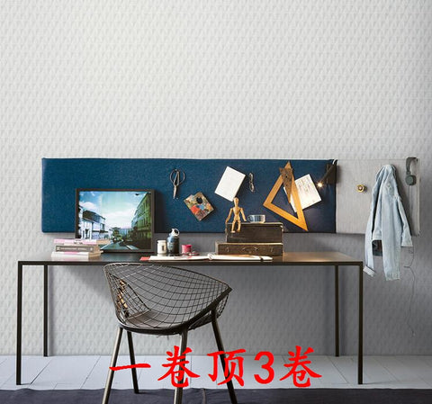 韓國壁紙 LG玉米植物澱粉 北歐現代菱形小格子搭配純色灰色布紋 - luxhkhome