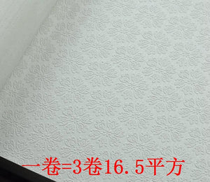 韓國壁紙 LG大卷 復古歐式暗花 蕾絲暗花 客廳書房滿貼牆紙 現貨 - luxhkhome