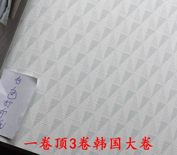 韓國壁紙 LG玉米植物澱粉 北歐現代菱形小格子搭配純色灰色布紋 - luxhkhome