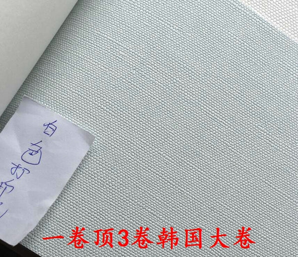 韓國壁紙 北歐簡約 環保玉米纖維.純色藍色黃綠藍粉白灰色布紋514 - luxhkhome