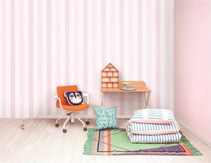 韓國壁紙 LG植物八角環保中藥壁紙 粉色豎條兒童房牆紙007現貨 - luxhkhome